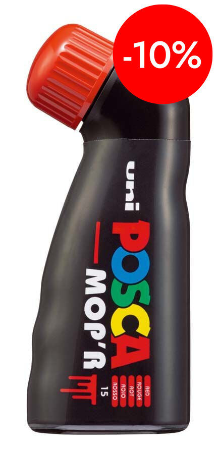 Retolador Posca Mop'r PCM-22 3-19mm vermell