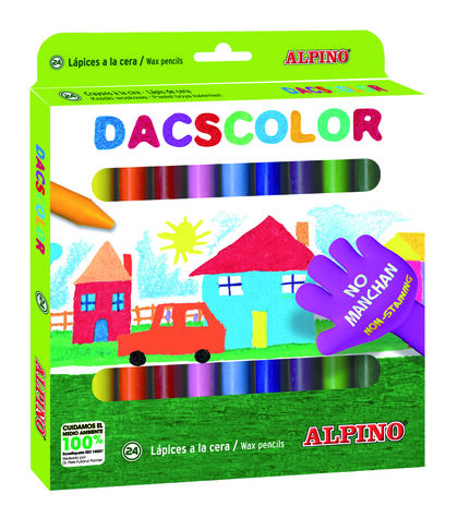 Estoig cera plàstica Dacscolor 24 colors