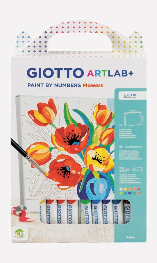 Colorea por N&uacute;meros Giotto Art Lab Flors