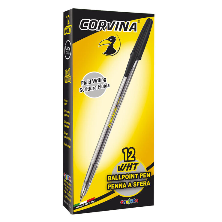 Bolígrafo Corvina WHT 12 U Negro