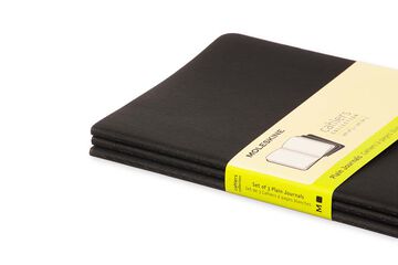 Pack 3 Libretas Moleskine L Negro Liso