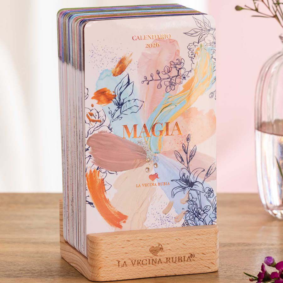 Calendari taula de targetes La Vecina Rubia 2026 castell&agrave;