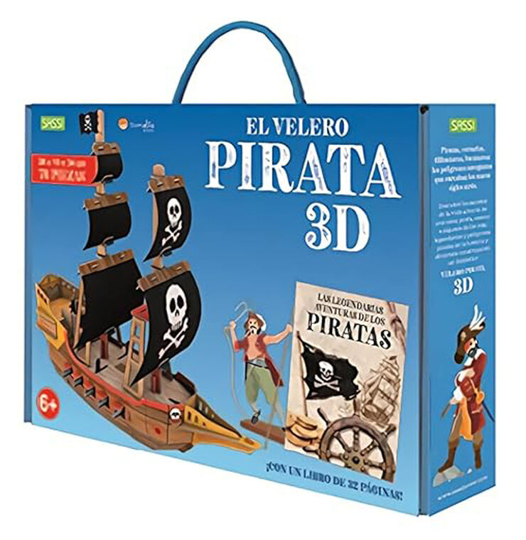El Velero Pirata 3D. 3D Carton. Con maqueta. Edic. ilustrado (Español)