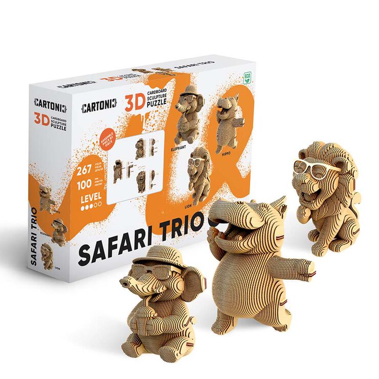 Puzzle 3D Cartonic Safari Trio