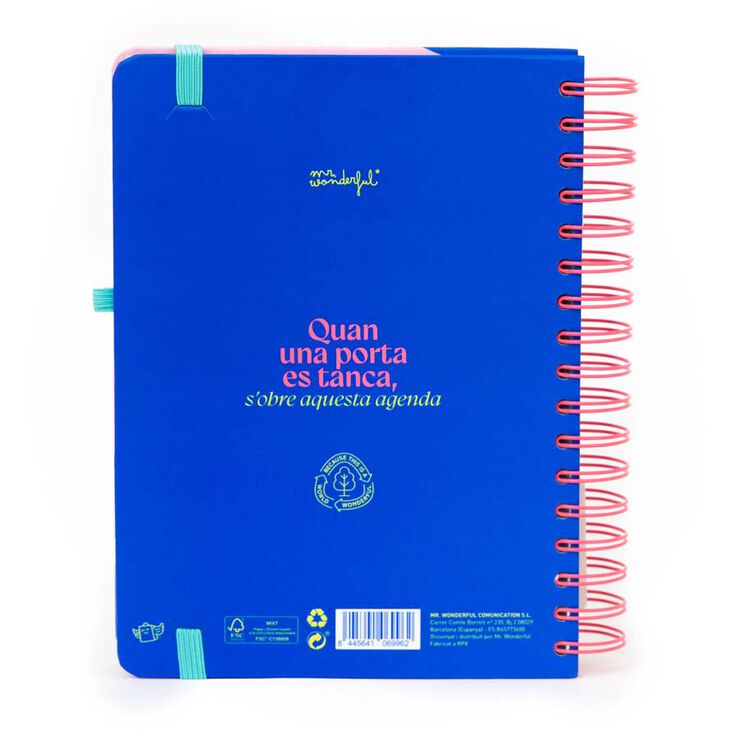 Agenda Mr.Wonderful dia/pàg 2026 cat Quan una porta...