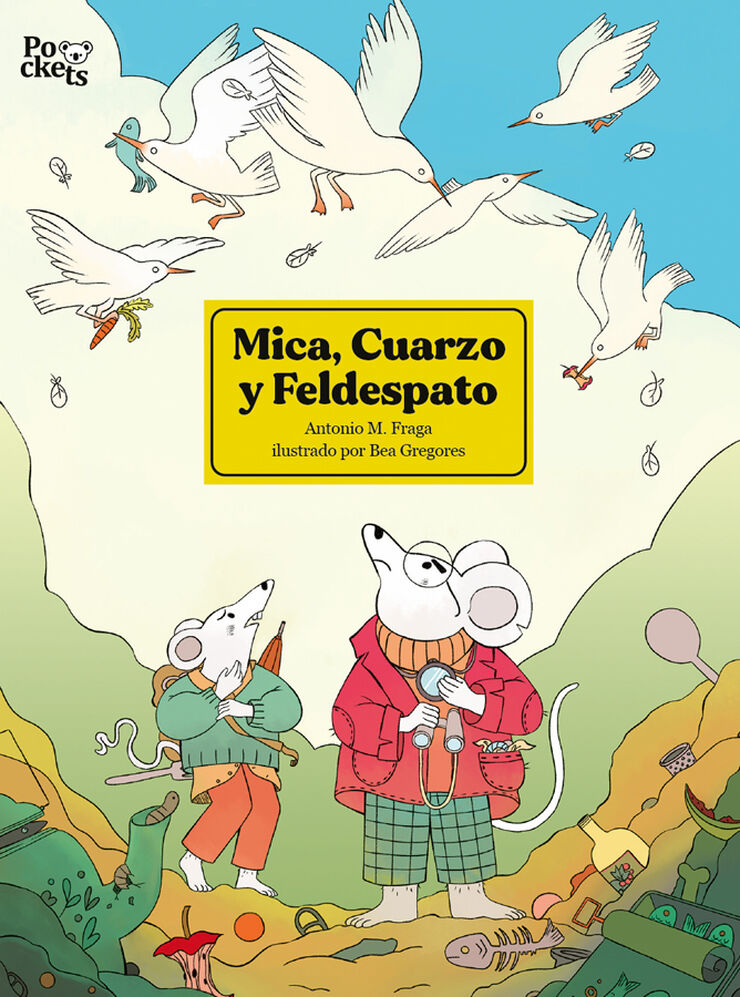 Mica, cuarzo y feldespato