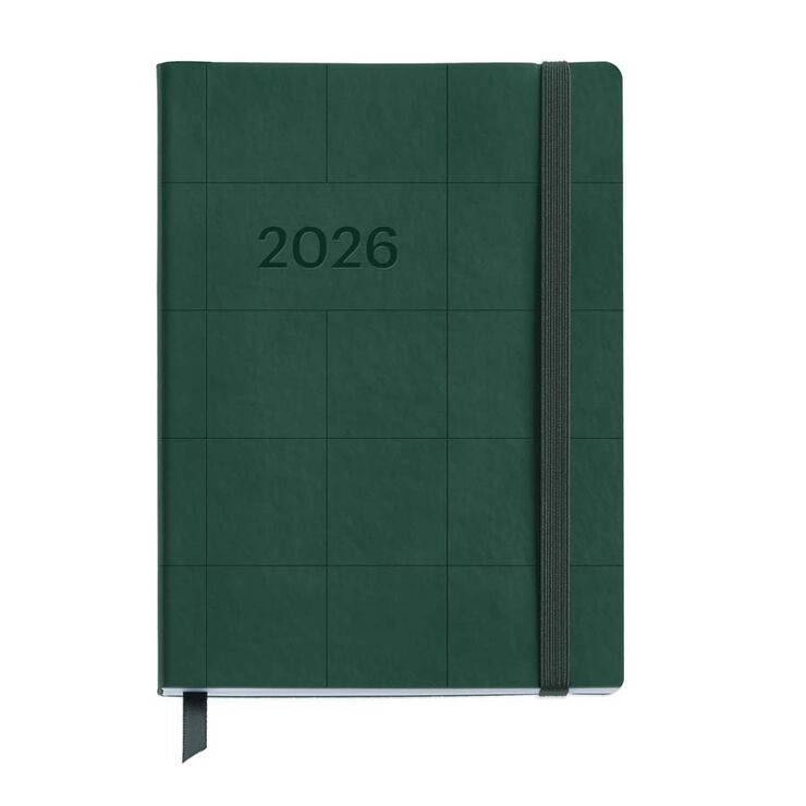 Agenda Miquelrius Journal 12x16 d&iacute;a/p&aacute;g mult 2026 Quad. verde