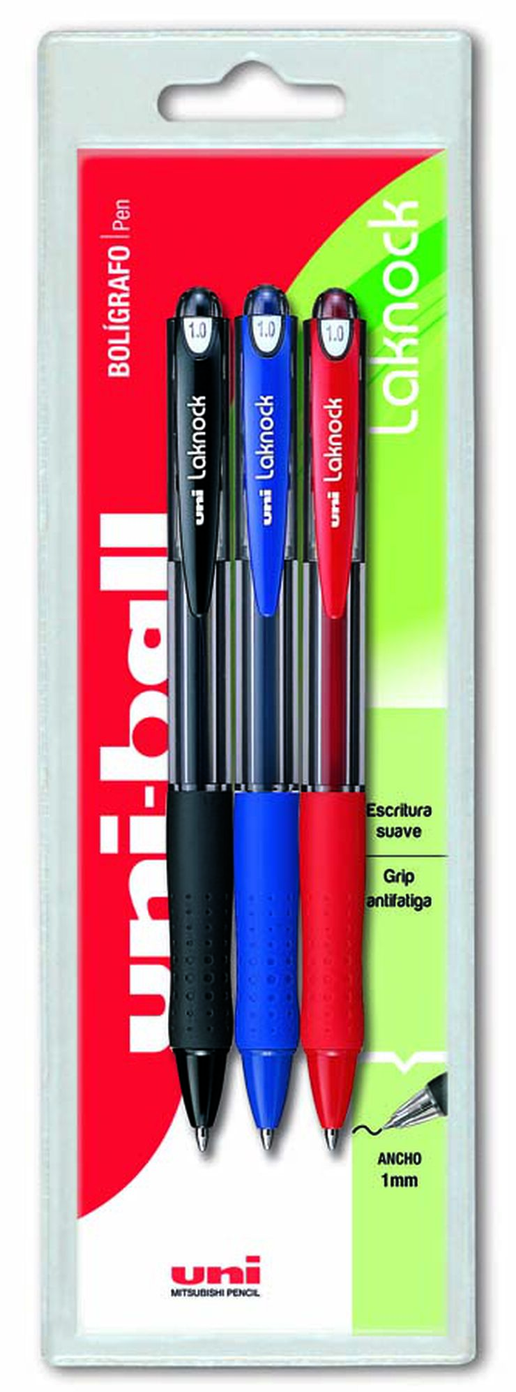 Bolígrafo azul Milan P1 Touch 3 unidades - Abacus Online