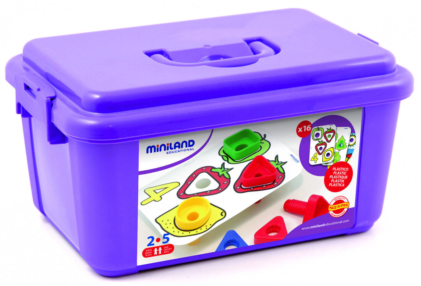 Joc de construcci&oacute; Activity Cargols i rosques Miniland