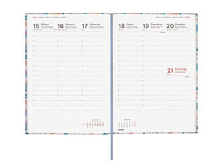 Agenda Finocam Porto Semana Vista Vertical 2027 Catal&aacute;n Malva