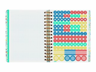 Agenda Profesor Design | 1/4 Semana Vista, Castellano (2026-2027) &ndash; Flower