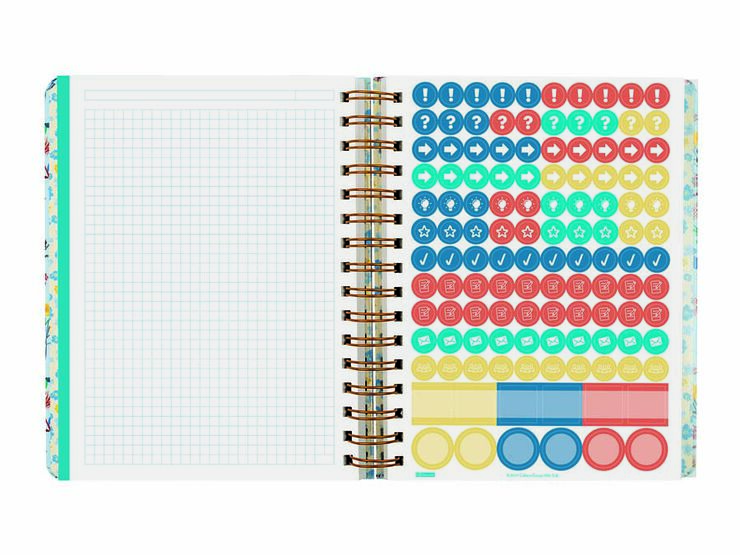 Agenda Profesor Design | 1/4 Semana Vista, Castellano (2026-2027) &ndash; Flower