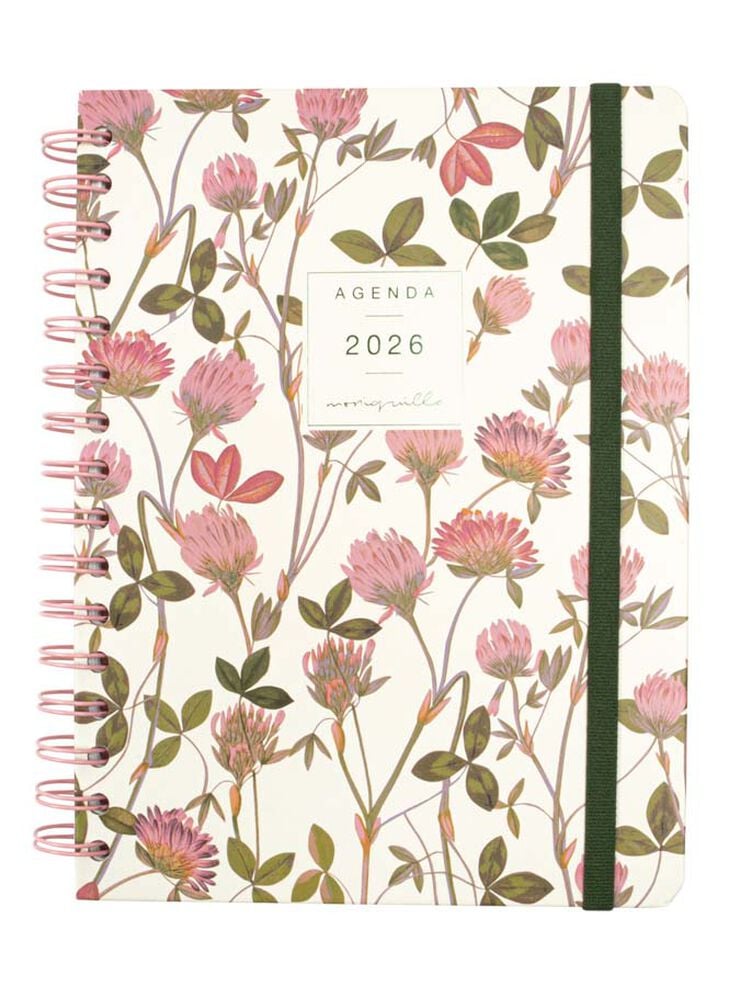 Agenda Finocam Moniquilla E10 setm/vista horitzontal cat 2026 Rosella