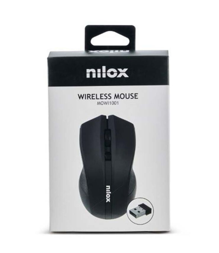 Ratón inalámbrico Nilox negro
