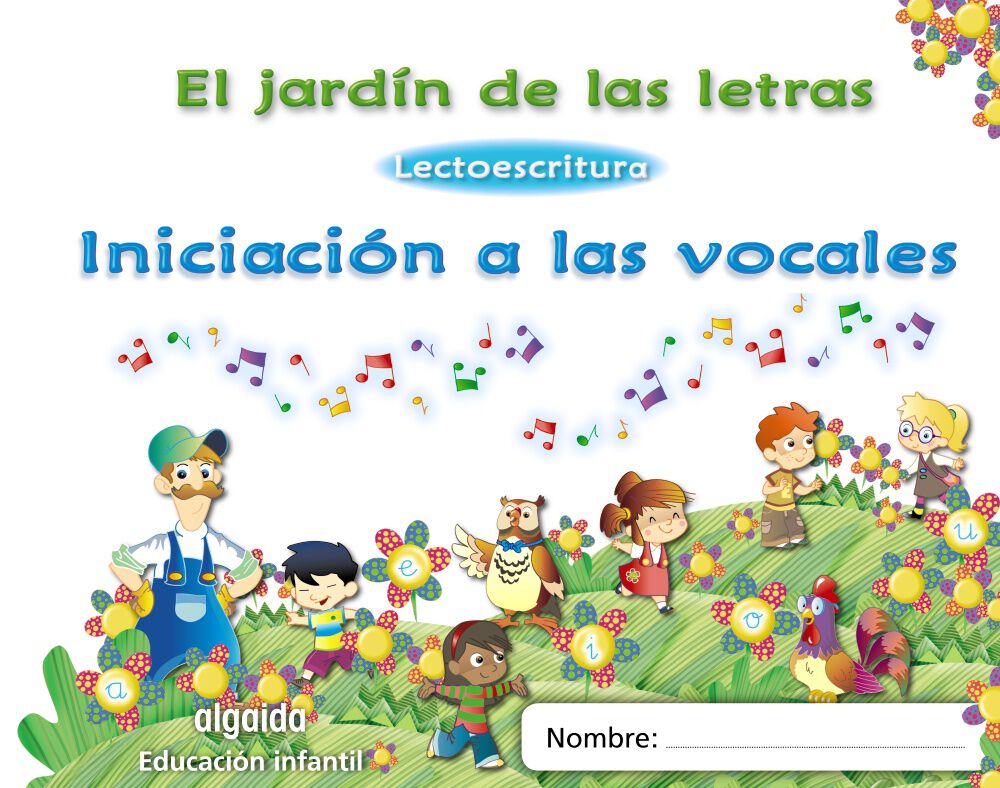 LECTOESCRITURA INICIACI&Oacute;N VOCALES INFANTIL 3 ANYS Algaida Quaderns 9788498775716