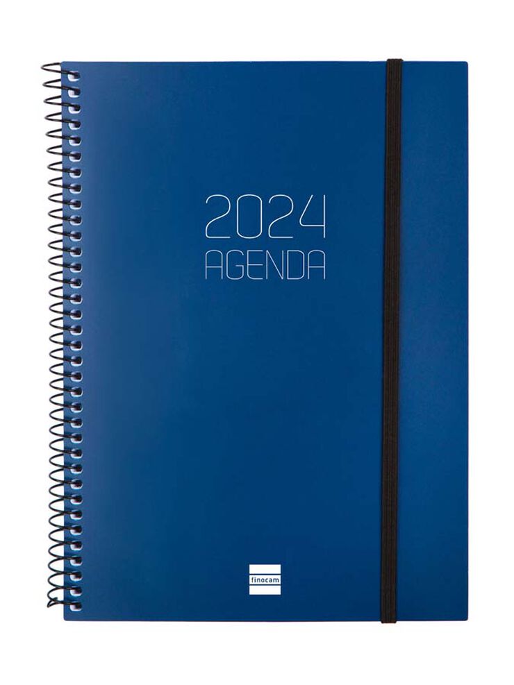 Agenda Finocam Opaque E10 setm/vista H 2024 Blau cas