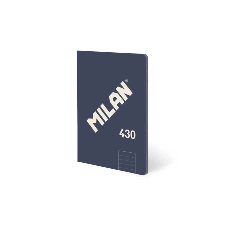 Llibreta Encolada A5 Ratllada 48 Fulls Milan 1918 Blava