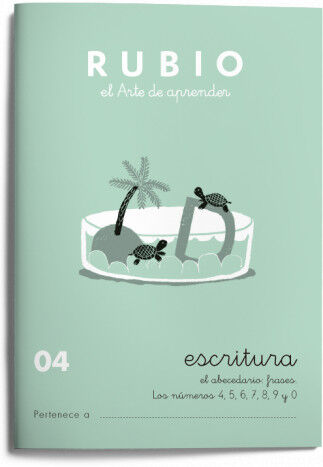 ESCRITURA 04 INFANTIL Rubio 9788485109173