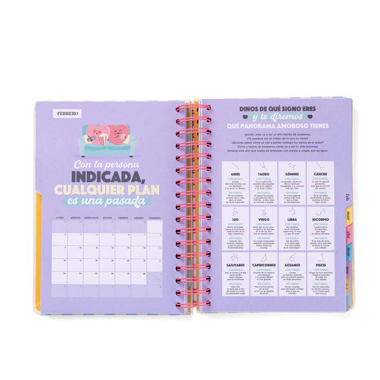 Agenda escolar Mr. Wonderful Wonder día/pág cas 2025-26 Cada día más y mejor