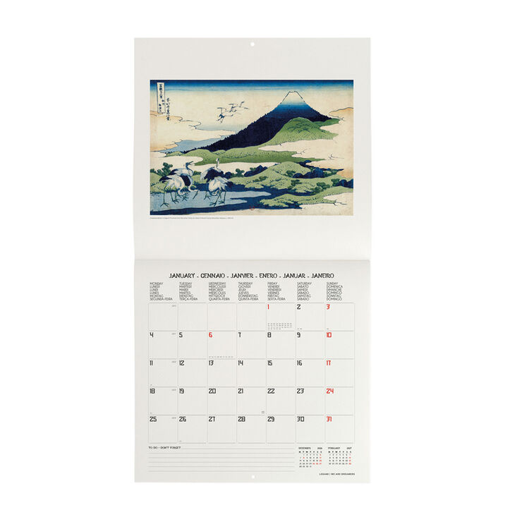 Calendario Legami 30x29 Pared Japan School Multiling&uuml;e 2027