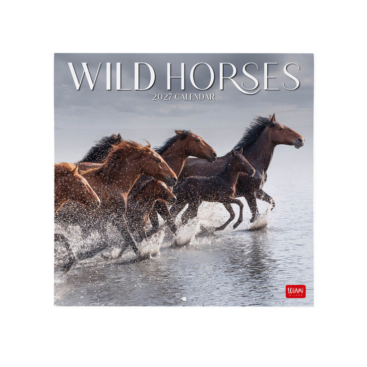 Calendario Legami 30x29 Pared Horses Multiling&uuml;e 2027