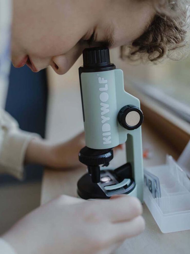 Microscopi port&agrave;til Kidymicroscope verd