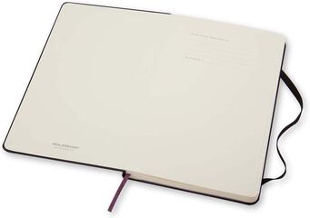 Libreta Moleskine L raya negro