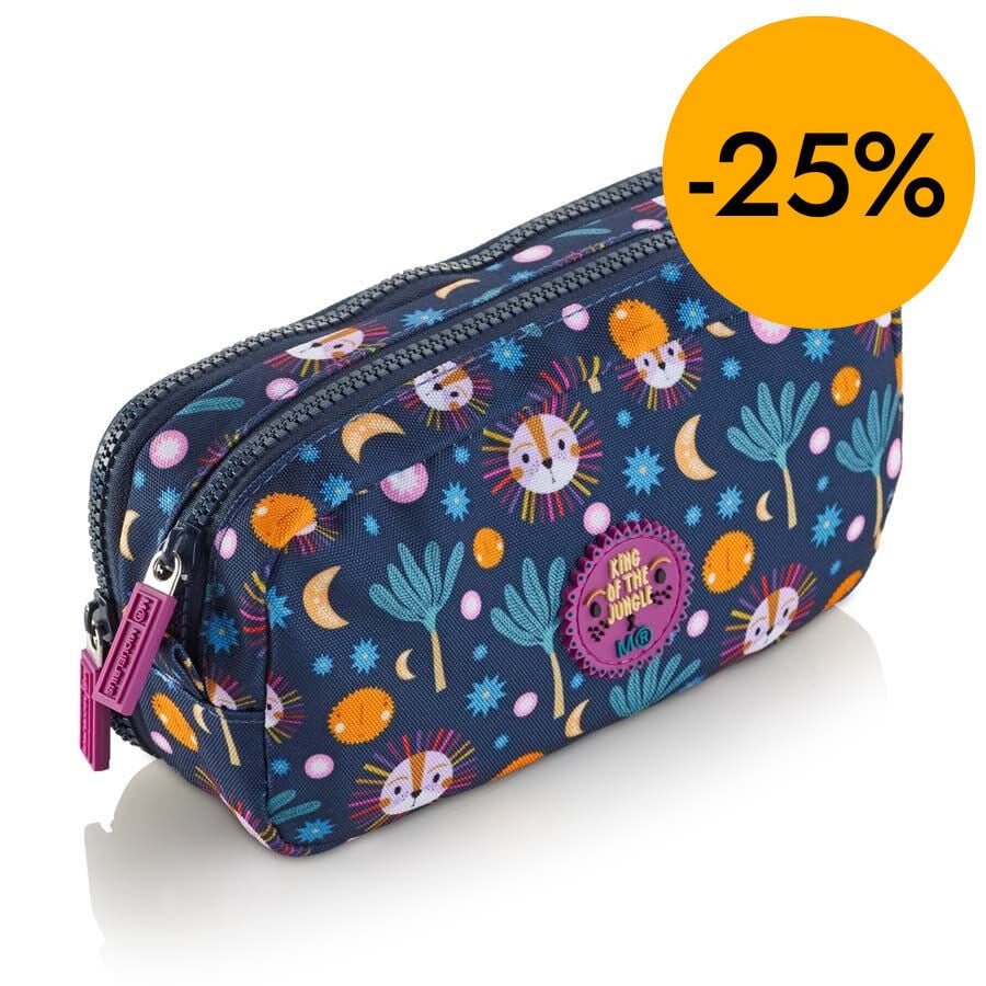 Estuche doble reciclado Miquelrius King Jungle