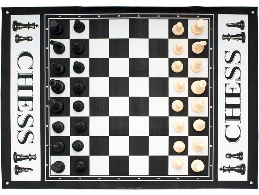 Escacs Gegants+Peces (130x93x0,3 cm)