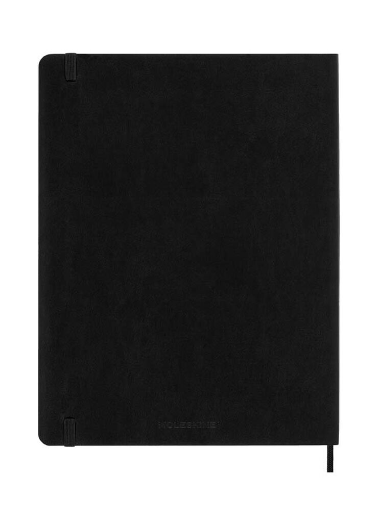 Agenda Moleskine 18 meses sem/vista XL tapa blanda negro