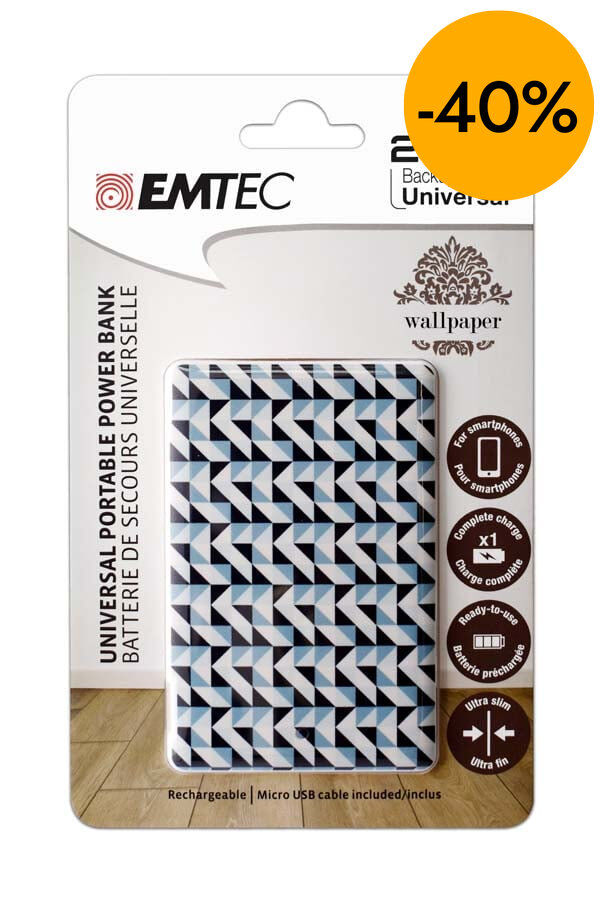 Power Bank Emtec Quadrats 2500