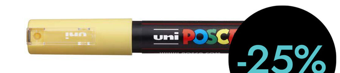 Rotulador Posca PC-1M 0,7mm amarillo paja