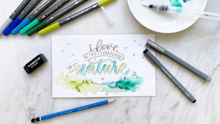 Set Lettering Design Journey Staedtler
