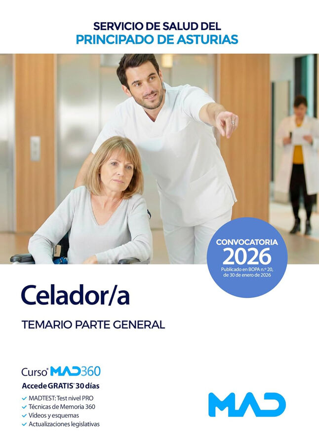 Celador/a del Servicio de Salud del Principado de Asturias. Temario parte general