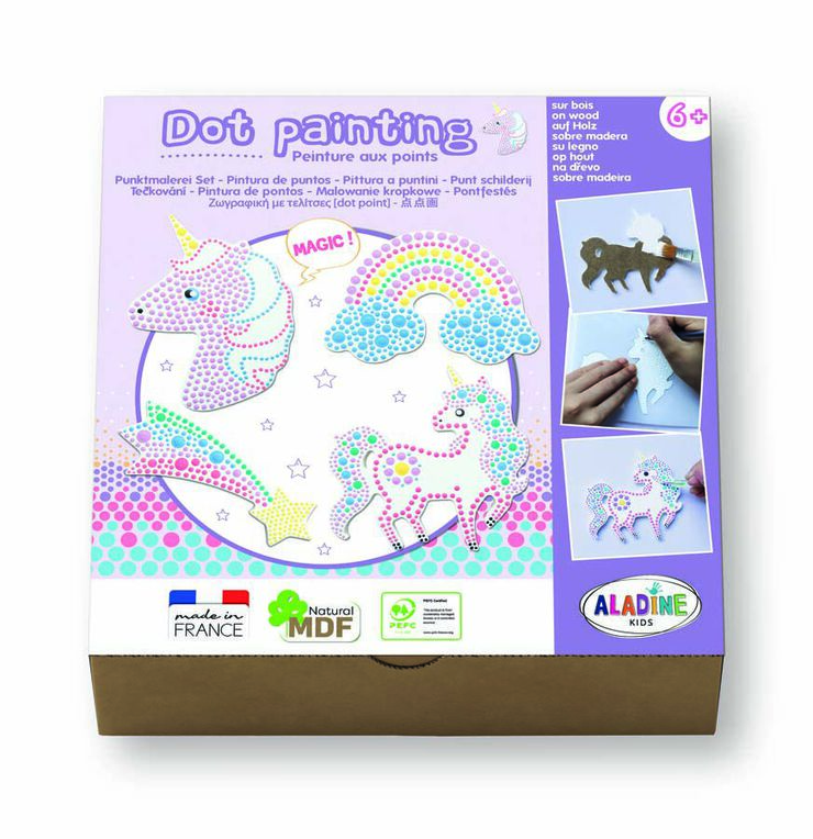 Kit Aladine Pinta con Puntos Unicornio