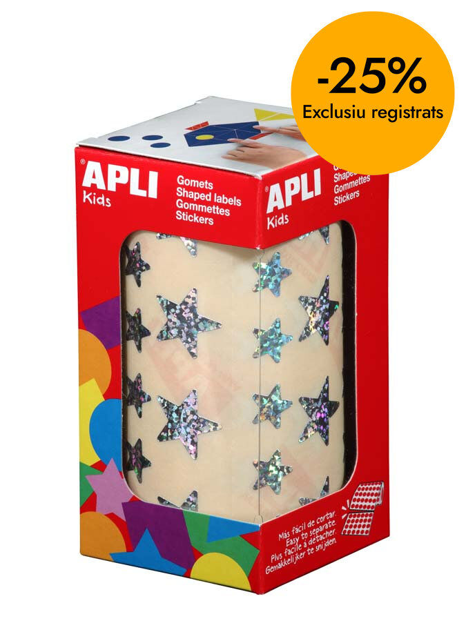 Gomets Estrella hologr&aacute;fico gris 2.360u