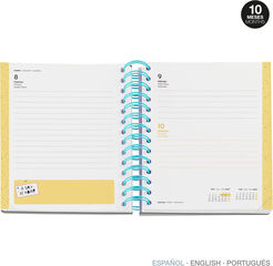 Agenda Escolar W-O B2F D/P Mult. 2026-2027 Silver Panda