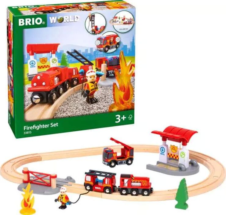 Brio Set Circuit Tren de Bombers