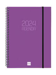 Agenda Finocam Opaque E10 sem/vista H 2024 Lila cas