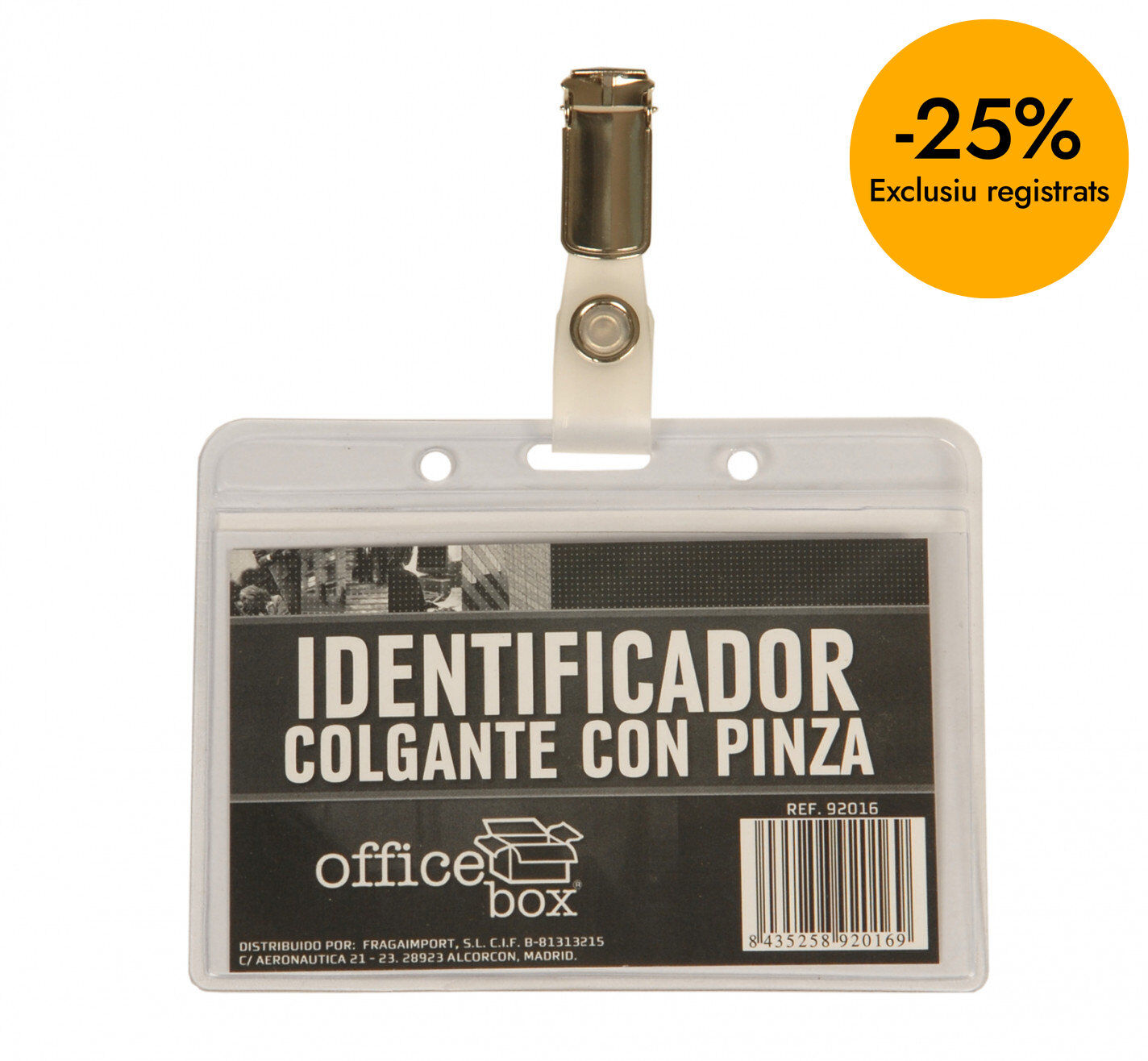 Funda identificadora con pinza Office Box