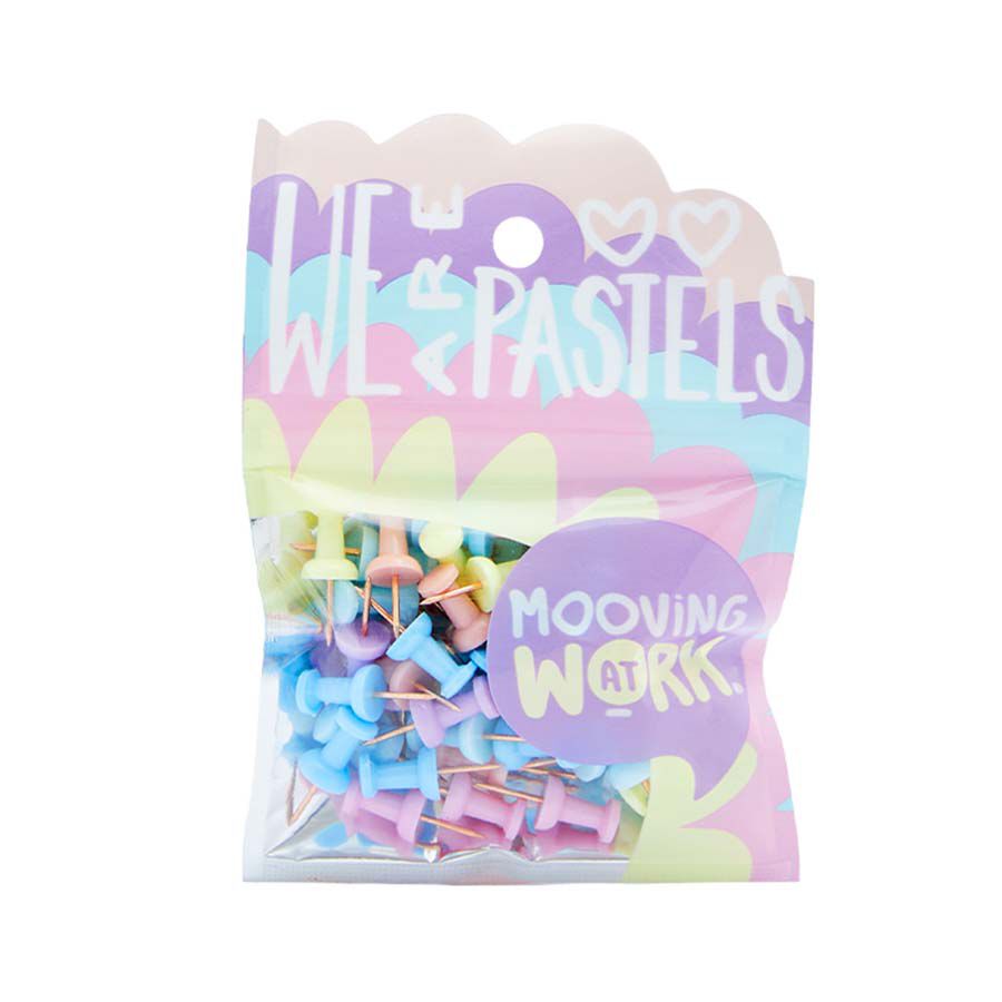 Push Pins Maw Pastel 50u