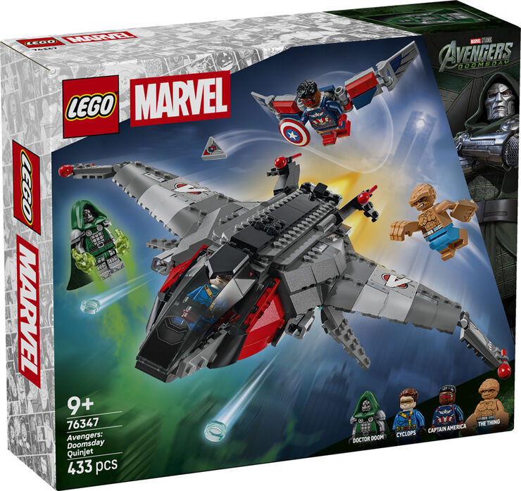 LEGO&reg; Marvel Avengers: Doomsday Quinjet joc de construcci&oacute; 76347
