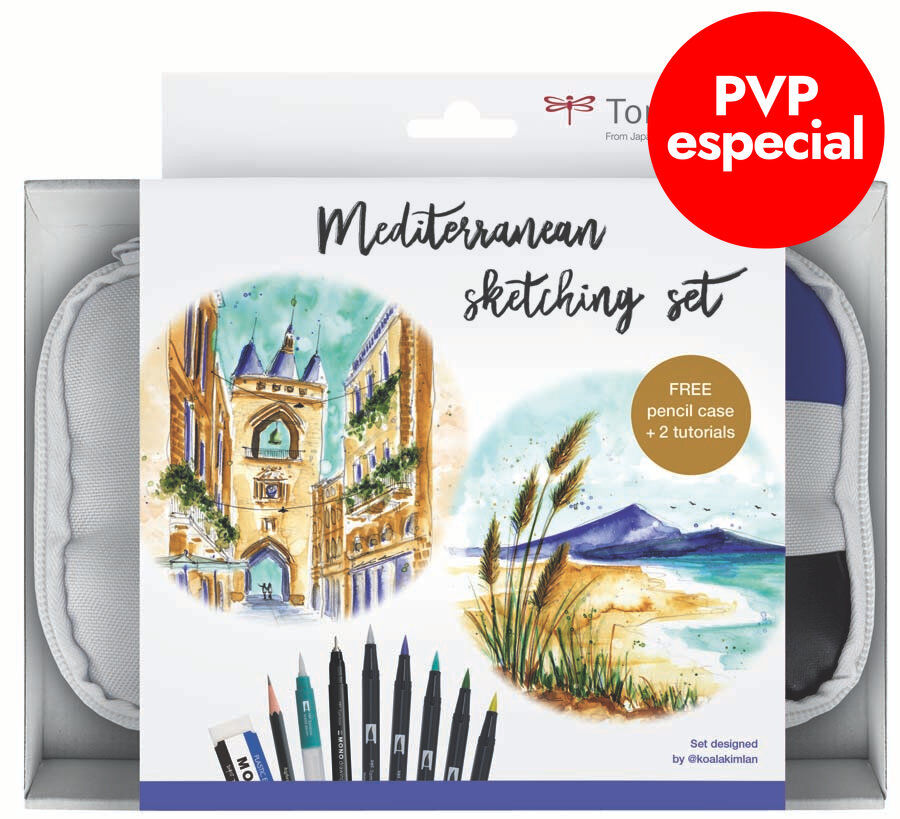 Set Tombow Mediterranean Sketching 10 peces