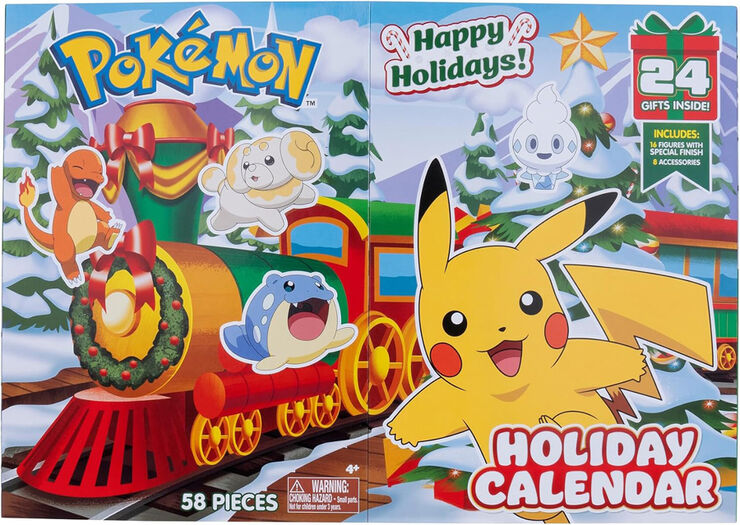 Calendario de Adviento Pok&eacute;mon 24 Piezas