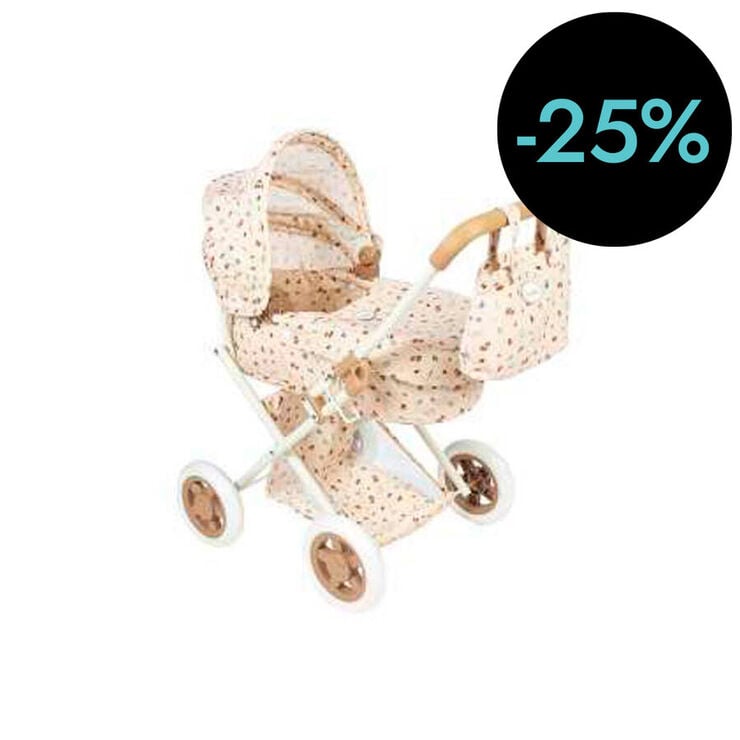 Cochecito con capazo beige