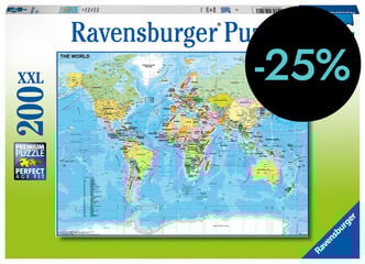 Puzle 200 piezas Mapa del Mundo