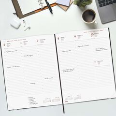 Agenda Finocam Mara Y12 sem/vista vertical cat 2026 azul