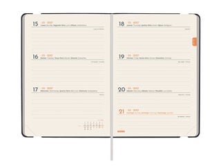 Agenda Finocam Flex Llisa Setmana Vista Horitzontal 2027 Castell&agrave; Negre