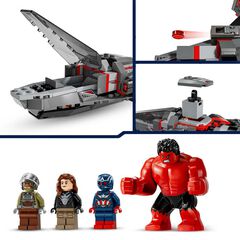 LEGO® Super Heroes Batalla entre el Capitán América y Hulk Rojo 76292