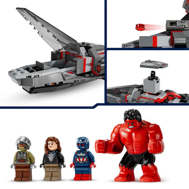 LEGO® Super Heroes Batalla entre el Capitán América y Hulk Rojo 76292